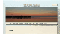 Desktop Screenshot of cityofeasttawakoni.com