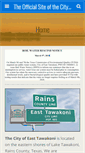 Mobile Screenshot of cityofeasttawakoni.com