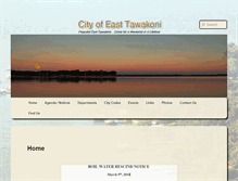Tablet Screenshot of cityofeasttawakoni.com